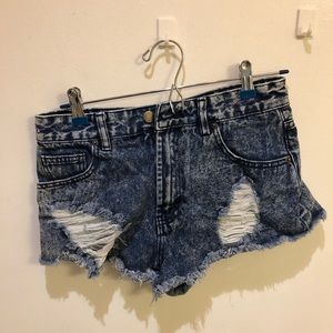 High waisted shorts
